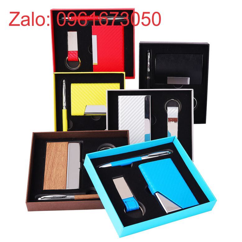 Bộ quà tặng giftset mix màu theo yêu cầu khách hàng có in logo