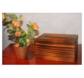 Hộp Khăn Giấy Gỗ Phong Cách Cổ Điển. Mã  Hk 05. Kt 16*11*7.8 Cm. Số Lượng Từ 50C