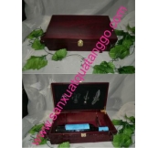 Hộp Rượu Hai Chai Có Đồ Khui Cao Cấp. Sl: Từ 100H. Giá : 165.000 - 195.000