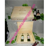 Hộp Rượu Gỗ Thông 5 Chai. Sl: Từ 100H. Giá: 210.000 - 290.000