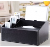 Hộp Khăn Giấy Bằng Da Đa Năng Để Bàn In Logo Theo Yêu Cầu Khách Hàng. Mã: Lt 05