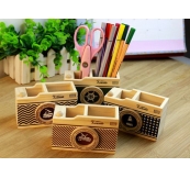 Khay Đựng Bút Bằng Gỗ Khắc Laser Logo Theo Yêu Cầu Khách Hàng  Mã: Cb 04