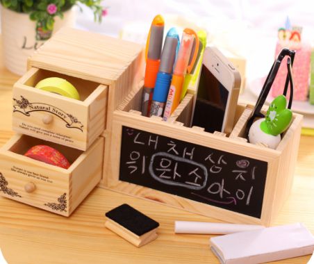 Khay Gỗ Cắm Bút, Khay Cắm Bút Bằng Gỗ In Logo Theo Yêu Cầu Khách Hàng . Mã :  Cb 02