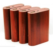 Sạc Dự Phòng Gỗ Gỗ Đỏ In Logo Theo Yêu Cầu Khách Hàng. Mã: Sg 09