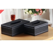 Hộp Gỗ Bọc Da Đựng Khăn Giấy In Logo Làm Quà Tặng Khách Hàng. Mã: Lt 07