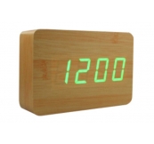 Đồng Hồ Bằng Gỗ Tre Để Bàn Hiển Thị Dạng Led In Logo Theo Yêu Cầu. Mã : Dhb 03