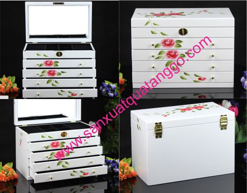 Hộp Gỗ Mỹ Nghệ Đựng Nữ Trang. Kt: Theo Yêu Cầu. Mã :  Hnt 05