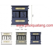Lịch Bàn Bằng Gỗ Dạng Cổ Điển Ngày Tháng Xoay In Logo Theo Yêu Cầu. Lg 42