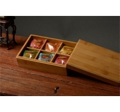 Xưởng Sản Xuất Hộp Gỗ Tre Khắc Logo Đựng Bánh Trung Thu Mã : Hgc 23