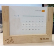 Lịch Gỗ Để Bàn Giá Rẻ Khắc Laser Logo Theo Yêu Cầu. Mã: Lg 27