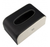 Hộp Khăn Giấy Bọc Da May 2 Màu Cao Cấp In Logo Theo Yêu Cầu. Mã: Lt  11