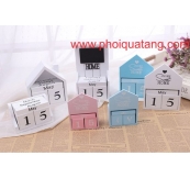 Lịch Gỗ Để Bàn Dạng Xúc Xác Phong Cách Sweethome In Logo Theo Yêu Cầu. Mã: Lg 43